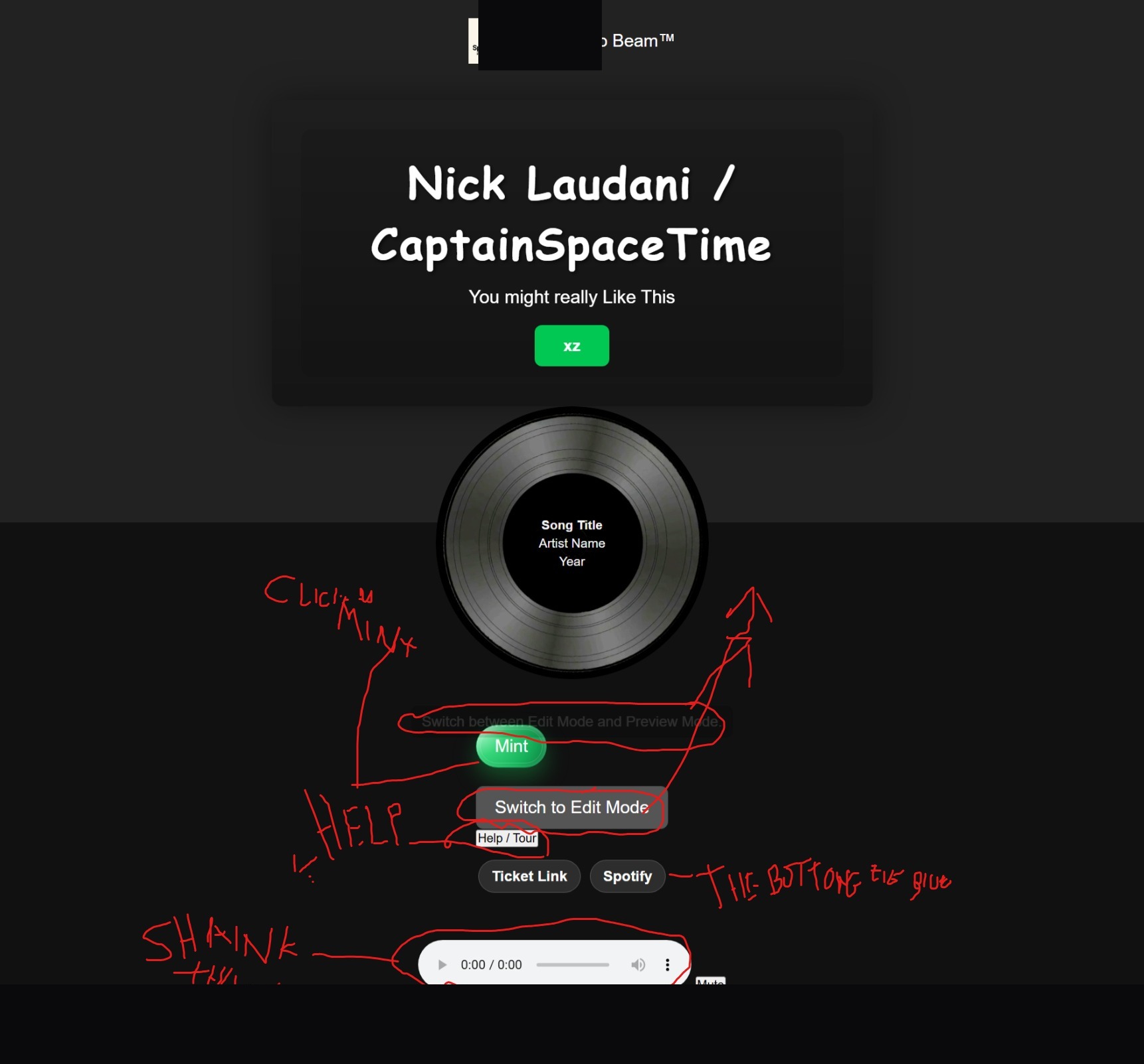 Annotated interface details